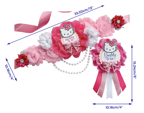 Pink Hello Kitty Baby Shower Mommy to be Sash