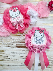 Pink Hello Kitty Baby Shower Mommy to be Sash