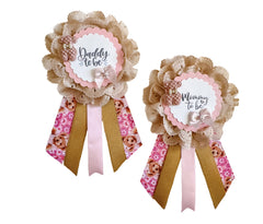 Pink Teddy Bear Baby Shower pins