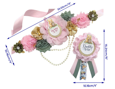 Pink Winnie Baby Shower Mommy to be Sash