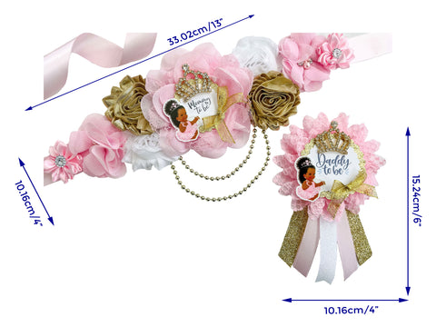 Princess for Baby Shower Maternity Sash