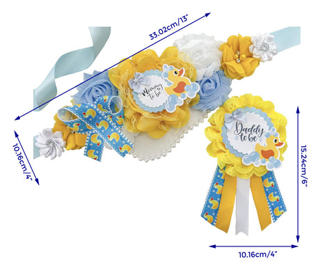 Rubber Ducky Gender Reveal Baby Shower Mommy to be Sash