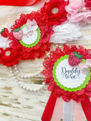 Strawberry Baby Shower Mommy to be Sash