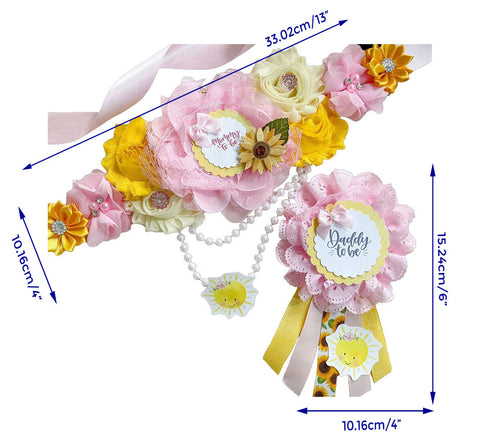 Sunshine Sun Mommy to be Baby Shower Maternity Sash