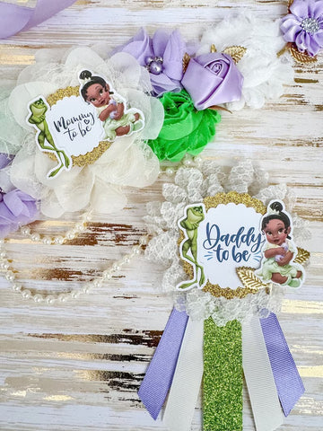 Tiana Princess Mommy to be Baby Shower Maternity Sash