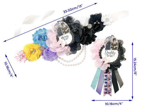 Wednesday Mommy to be Baby Shower Maternity Sash