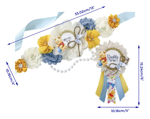 Winnie The Pooh Mommy to be Baby Shower Maternity Sash