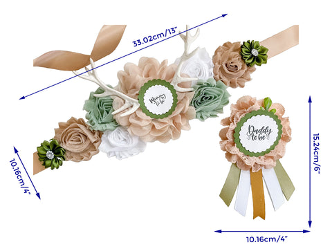 Antler Mommy to be Baby Shower Maternity Sash