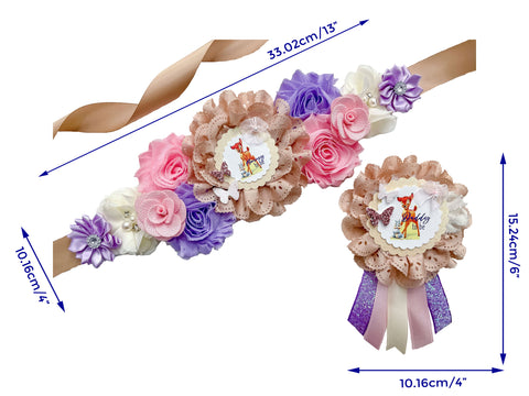 Bambi Baby Shower Maternity Sash