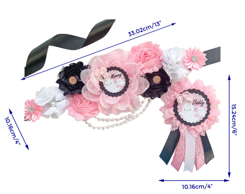 A Boo is Due Ghost Mommy to be Baby Shower Maternity Sash for Halloween