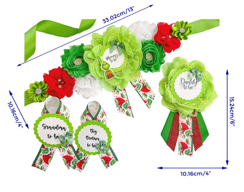 Grinch Baby Shower Maternity Sash