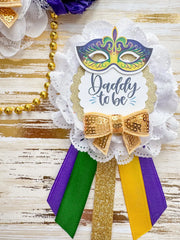 Mardi Gras Baby Shower Mommy to be Sash