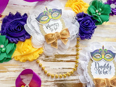 Mardi Gras Baby Shower Mommy to be Sash