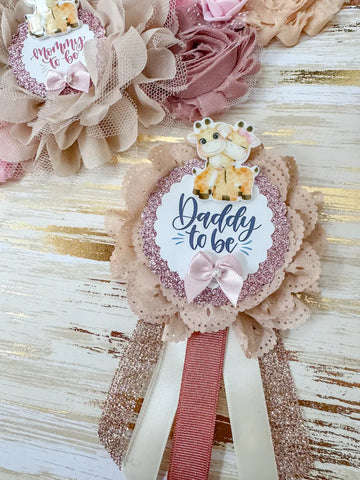 Giraffe Baby Shower Mommy to be Sash