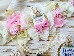 Pink Winnie The Pooh Baby Shower Mommy to be Sash