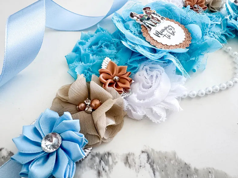 Maternity belly sash custom made. Can make different colors or theme. hq720.jpg?sqp=-  main image 4