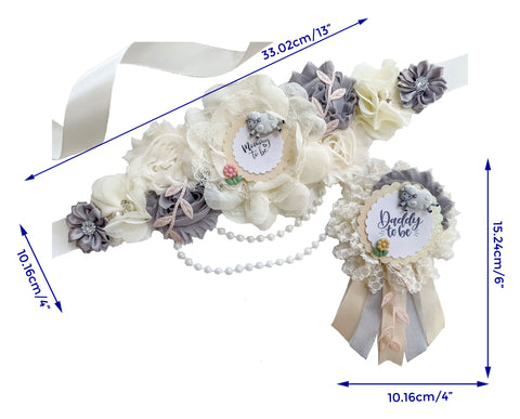 Lamb Baby Shower Maternity Sash