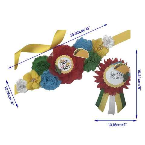 Taco About a Baby Shower Mommy to be  Maternity Sash