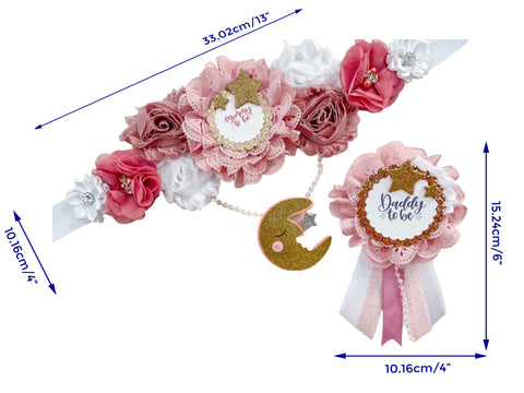 Twinkle Pink Mommy to be Baby Shower Maternity Sash