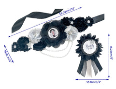 Modern Halloween Witch Baby Shower Maternity Sash