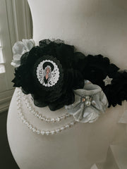 Modern Halloween Witch Baby Shower Maternity Sash