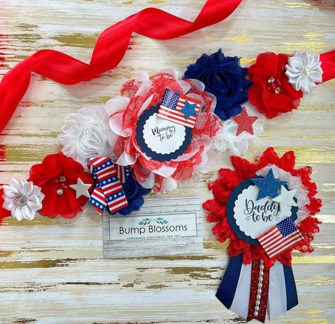 American Flag Maternity Sash