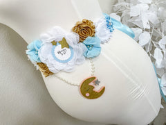 Baby Blue Twinkle Maternity Sash