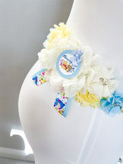 Blue Winnie the Pooh Maternity Sash