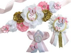 Butterfly Baby Shower Mommy to be Maternity Sash