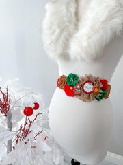 Christmas Beat Maternity Sash