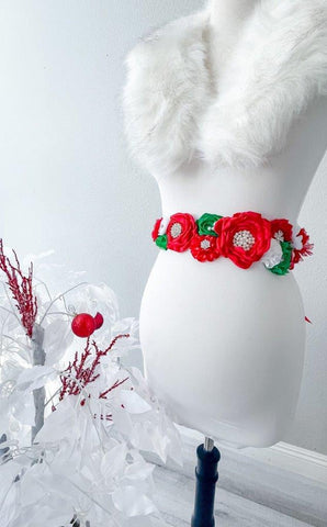 Christmas Maternity Sash