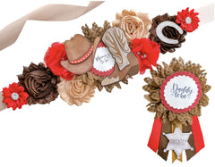 Cowboy Baby Shower Maternity Sash