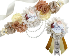 Easter Egg Maternity Sash for Baby Shower Set