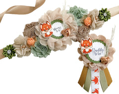 Fox Woodland Maternity Sash for Baby Shower