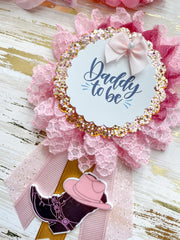 Girly Cowgirl Maternity Sash