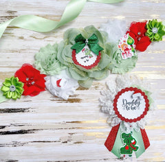 Green Grinch Maternity Sash