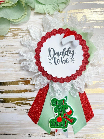 Green Grinch Maternity Sash