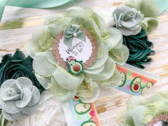 Holy Guacamole Avocado Maternity Sash