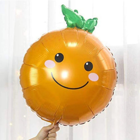 Orange 'A Little Cutie' Baby Shower Balloons for Party Decor