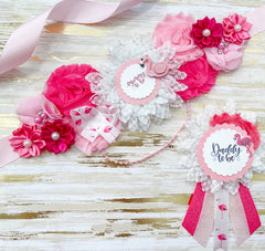 Pink Flamingo Maternity Sash