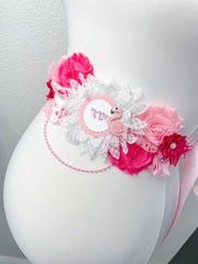 Pink Flamingo Maternity Sash