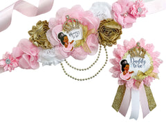 Princess Maternity Sash for Baby Shower