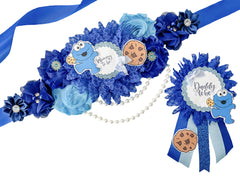 Cookie Monster Baby Lion King Shower Mommy to be Maternity Sash