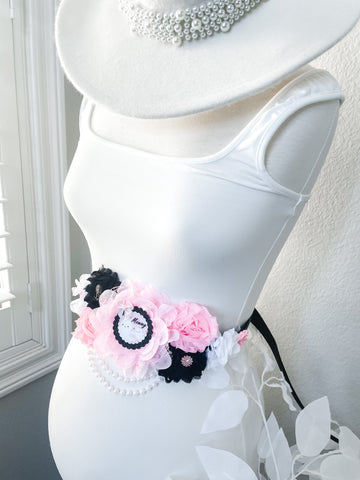 A Boo is Due Baby Shower Mommy to be Maternity Sash