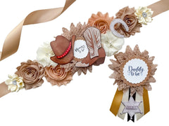 Cowboy Baby Shower Mommy to be Maternity Sash