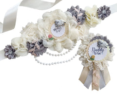 Lamb Baby Shower Maternity Sash