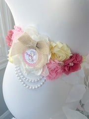 Classic Pink Winnie the Pooh Baby Shower Mommy to be Maternity Sash